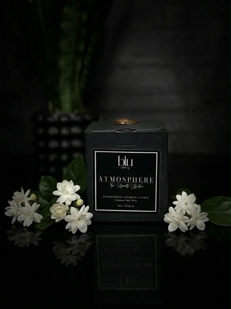 Eclipse Artisan Candle by Atmosphere by BLU - Moonflower and Amberwood scent