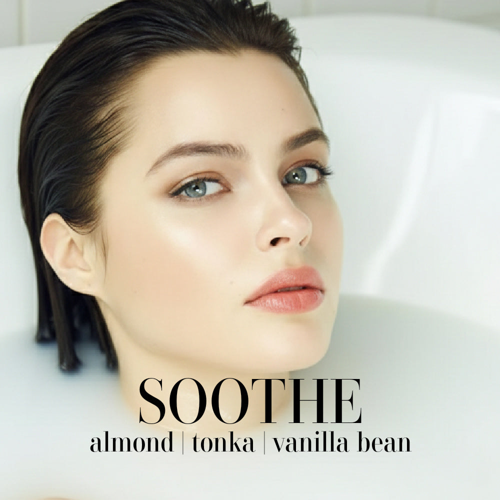 Soothe Artisan Candle by Atmosphere by BLU - Almond, Tonka Bean, and Honey scent for a calming home sanctuary
