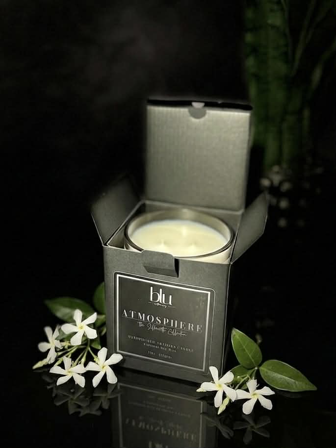 Eclipse Artisan Candle by Atmosphere by BLU - Moonflower and Amberwood scent